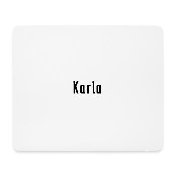 Karla Damen Mädchen Frauen Namen - Mousepad (Querformat) - Weiß - Vorne