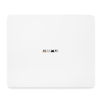 Cats - Mousepad (Querformat) - Weiß - Vorne