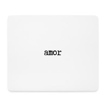 amour - Tapis de souris (format paysage) - blanc - Devant