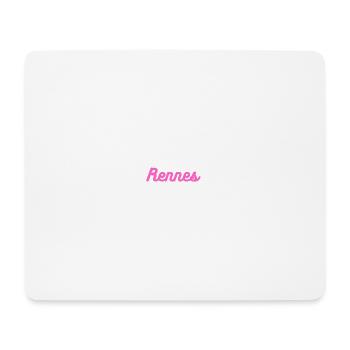 Rennes - Tapis de souris (format paysage) - blanc - Devant