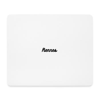 Rennes - Tapis de souris (format paysage) - blanc - Devant