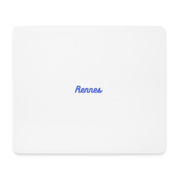 Rennes - Tapis de souris (format paysage) - blanc - Devant