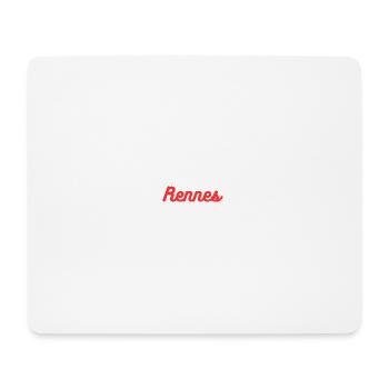 Rennes - Tapis de souris (format paysage) - blanc - Devant