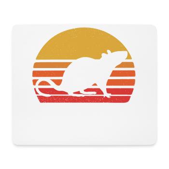 Pet Rat - Mouse Pad (horizontal) - white - Front
