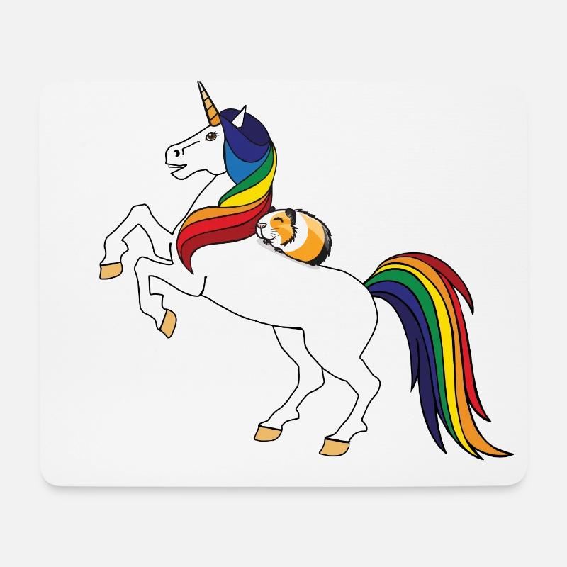 Meerschweinchen 1 - Mousepad (Querformat) - Weiß