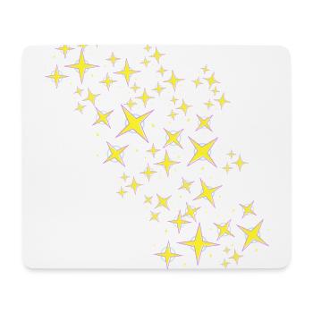 Étoiles, étoiles jaunes, étoile, illustration - Tapis de souris (format paysage) - blanc - Devant