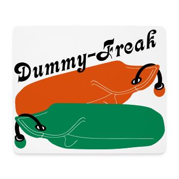 Dummy freak - Mouse Pad (horizontal) - white - Front