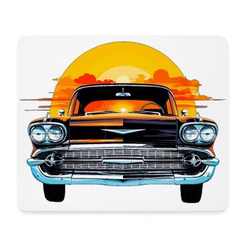 Sun Set Chevy - Mouse Pad (horizontal) - white - Front