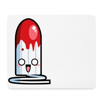 Kawaii Tampon Fella - Mousepad (Querformat) - Weiß - Vorne