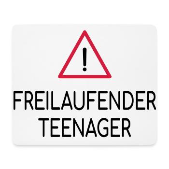 Achtung Freilaufender Teenager - Mousepad (Querformat) - Weiß - Vorne