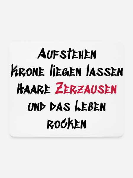 Leben rocken - Mousepad (Querformat) - Weiß