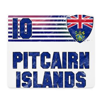 Équipe des îles Pitcairn de football - Tapis de souris (format paysage) - blanc - Devant