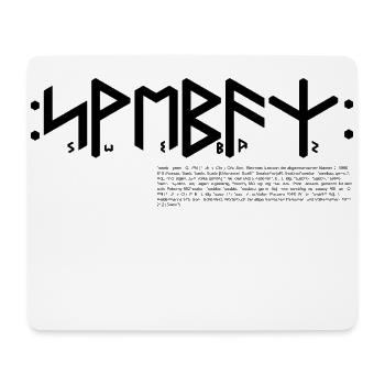 Schwabe (s) "Swebaz" germ. Stamm, Text & Info - Mouse Pad (horizontal) - white - Front