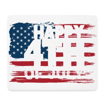 July 4 - Independence Day - Mouse Pad (horizontal) - white - Front