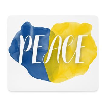 Symbole de paix en Ukraine - Tapis de souris (format paysage) - blanc - Devant