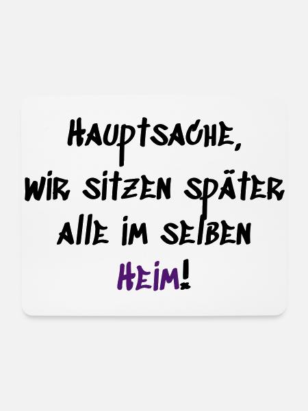 Im selben Heim - Mousepad (Querformat) - Weiß