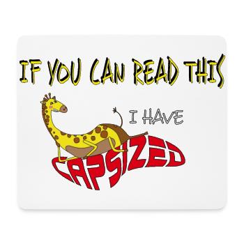 Lustige kleine Giraffe - Mousepad (Querformat) - Weiß - Vorne