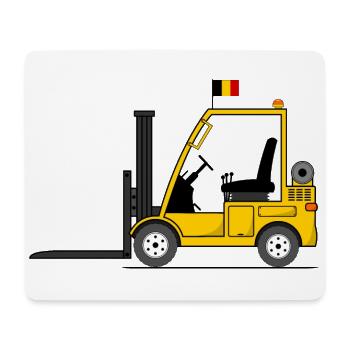 Stapler Belgien Flagge - Mousepad (Querformat) - Weiß - Vorne