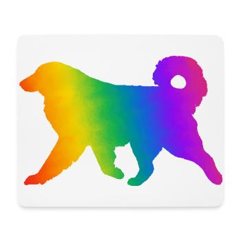 Pyrenäen-Sennenhund, vollständig anpassbar nach Wunsch - Mousepad (Querformat) - Weiß - Vorne