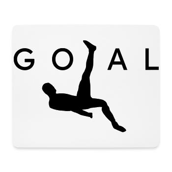 Fallrückzieher GOAL - Mousepad (Querformat) - Weiß - Vorne