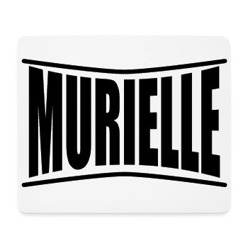 nom du t-shirt Murielle idée cadeau t-shirt - Tapis de souris (format paysage) - blanc - Devant