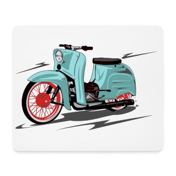 Simson Schwalbe mint, peppermint - Mousepad (Querformat) - Weiß - Vorne