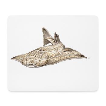 Angelote - requin ange - requin - ange Réquin - Tapis de souris (format paysage) - blanc - Devant
