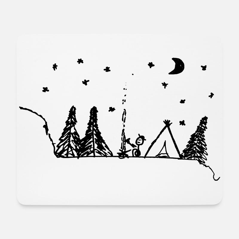 Pfadfinder - Mousepad (Querformat) - Weiß
