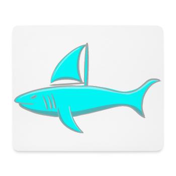 Sailor Shark - Sailing Shark - Mouse Pad (horizontal) - white - Front