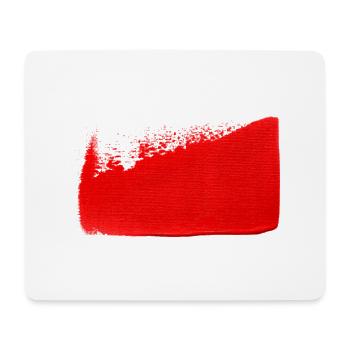 Rote Farbe - Mousepad (Querformat) - Weiß - Vorne