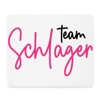 Team Schlager - Schlagermusik - Schlagerparty - Mousepad (Querformat) - Weiß - Vorne