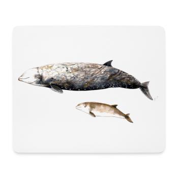 Cuvier's beaked whale - Ziphius cavirostris Beaked whale - Mouse Pad (horizontal) - white - Front
