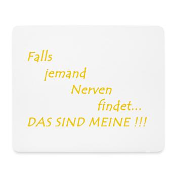 Funny saying - Mouse Pad (horizontal) - white - Front