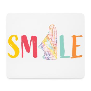 Smile - Sneaker bunt - cool - Sport - Tanz - Dance - Mousepad (Querformat) - Weiß - Vorne