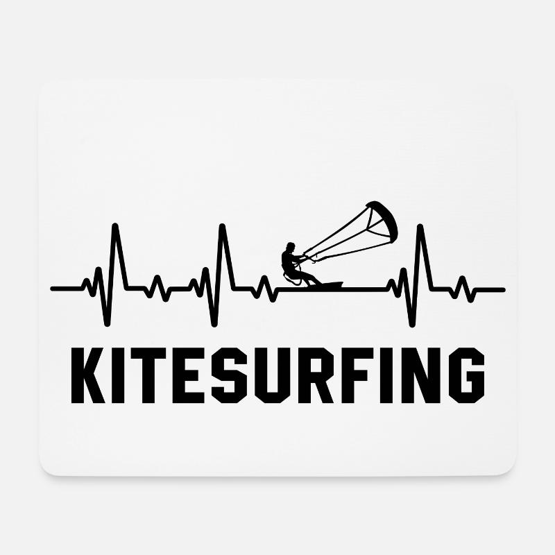 Kitesurfing - Mousepad (Querformat) - Weiß