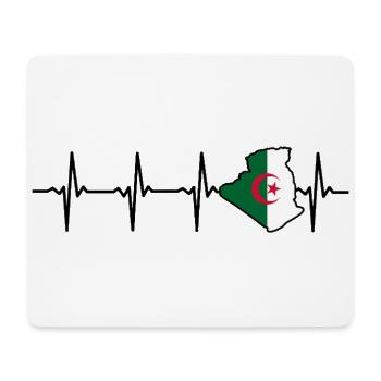 Herzschlag Algerien Karte Geschenk für Algerier - Mousepad (Querformat) - Weiß - Vorne