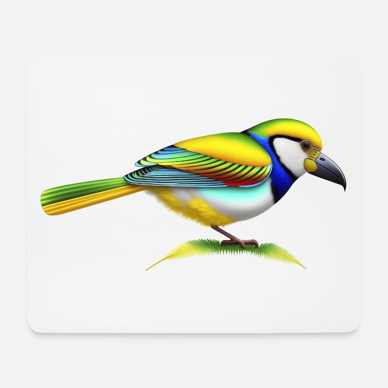 Beautiful bird - Mouse Pad (horizontal) - white