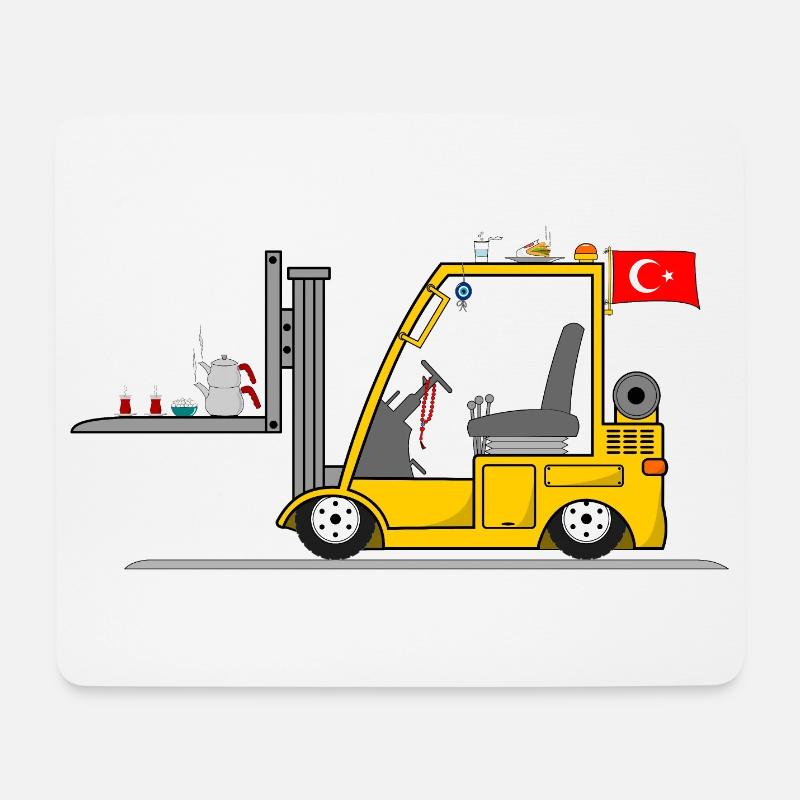 Türkischer Staplerfahrer Cay Döner - Mousepad (Querformat) - Weiß