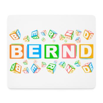 BERND colourful cubes - Mousepad (Querformat) - Weiß - Vorne