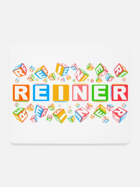 REINER colourful cubes - Mousepad (Querformat) - Weiß