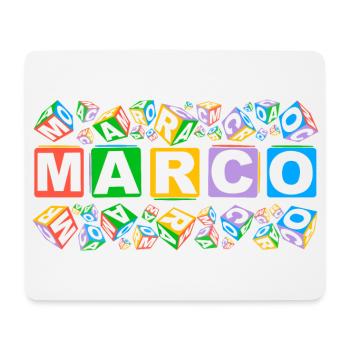 MARCO colourful cubes - Mousepad (Querformat) - Weiß - Vorne
