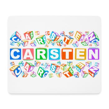CARSTEN colourful cubes - Mousepad (Querformat) - Weiß - Vorne