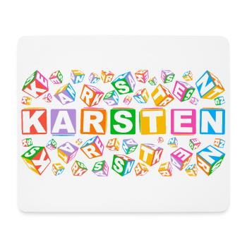 KARSTEN colourful cubes - Mousepad (Querformat) - Weiß - Vorne