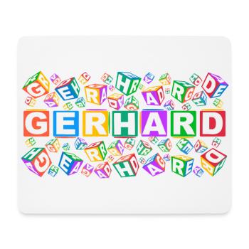 GERHARD colourful cubes - Mousepad (Querformat) - Weiß - Vorne