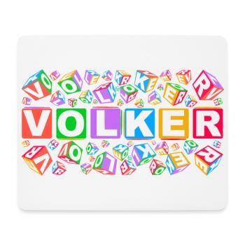 VOLKER colourful cubes - Mousepad (Querformat) - Weiß - Vorne