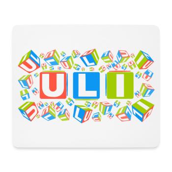 ULI colourful cubes - Mousepad (Querformat) - Weiß - Vorne
