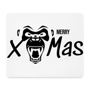 Merry X Mas Gorilla - Mouse Pad (horizontal) - white - Front