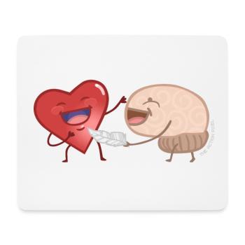 Heart And Mind - Mouse Pad (horizontal) - white - Front