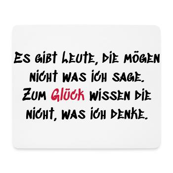 Leute mögen nicht was ich sage - Mousepad (Querformat) - Weiß - Vorne