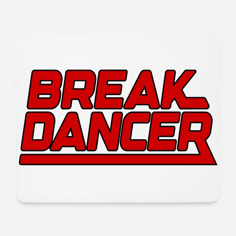 BreakDancer | Farben änderbar - Mousepad (Querformat) - Weiß